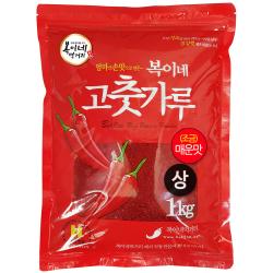 복이네먹거리 고춧가루 조금매운맛 찜/무침용 상, 1kg, 1개