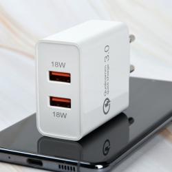 퀄컴공식인증 Qc3.0 36와트 고속충전기 18w+18w 동시 사용 