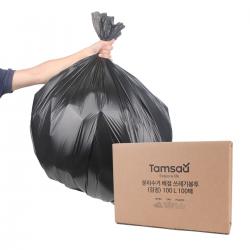 탐사 분리수거 배접 비닐 봉투 100l 100매 블랙