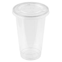 쿠팡 브랜드 탐사 투명 Pet 아이스컵 + 평뚜껑 470ml 100개