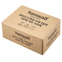 탐사 분리수거 배접 비닐 봉투 60l 200매 1개