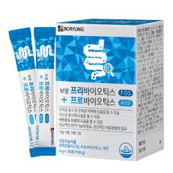 보령 프리바이오틱스 프로바이오틱스 유산균 5g 30개입