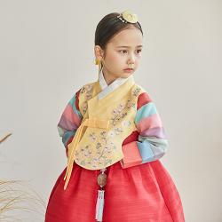 하랑한복 여아용 선화랑 한복세트 + 복주머니 랜덤 발송