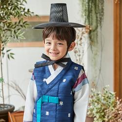 하랑한복 남아용 몽주랑 한복 + 복주머니 랜덤발송