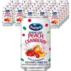 오션스프레이 스파클링 피치 24개 345ml