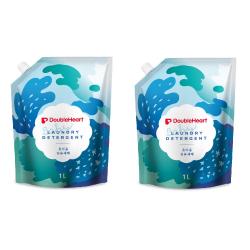 더블하트 유아용 섬유세제 리필, 2개, 1000ml