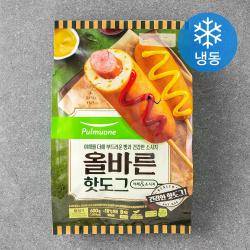 풀무원 올바른 핫도그 개별 냉동 75g 8개입