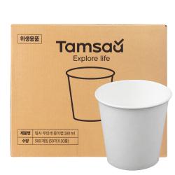 탐사 무인쇄 종이컵 180ml 500개입 1박스