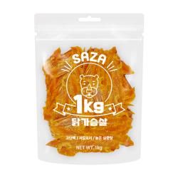 사자 강아지 대용량 실속형 간식 1kg 1개 닭가슴살