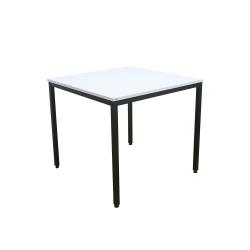 다가구 프래그마 책상 80 X 60 Cm 상판 아이보리 + 프레임 블랙 
