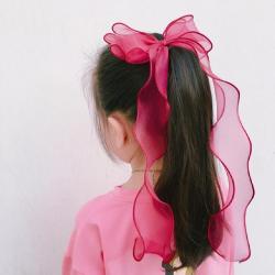 비솔 여아용 리본 핀 논슬립 블레이즈 헤어핀 4종 세트
