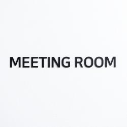 스튜디오투명 표지판 블랙 Meeting Room 1개