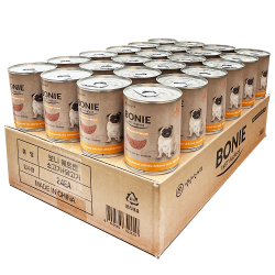 댕냥이라이프 강아지 보니웨트캔 375g 24개 소고기 + 닭고기 혼합맛