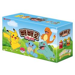 빼빼로 포켓몬 오리지널 54g x 4p + 아몬드 37g x 4p + 크런키 39g x 4p + 키링 랜덤발송 세트, 1세트