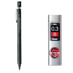 펜텔 그래프 샤프 1000 Pg1003 + 아인슈타인 샤프심 B 세트 0.3mm 1세트