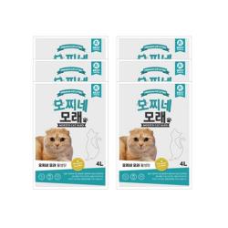 모찌네 고양이 모래 활성탄, 4L, 6개