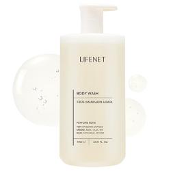 라이프넷 바디워시 프레쉬 만다린 앤 바질, 1000ml, 1개