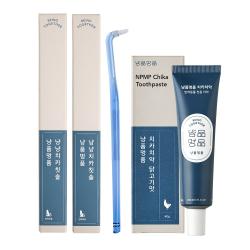냥품멍품 냥냥 고양이 치카칫솔 2p + 치카치약 닭고기맛 1세트