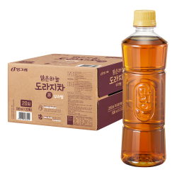 맑은하늘도라지차 무라벨 500ml 20개