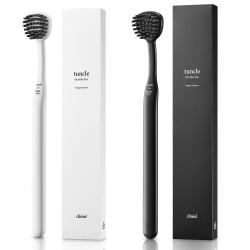 크리니엘 바이오플라스틱 텅클 혀클리너 브라이트 화이트 + 차콜 그레이 1세트