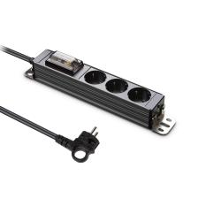 서버탭 알루미늄 고용량 누전차단 멀티탭 3구 티타늄 그레이 Hdsval Gn315t 1.5m 1개