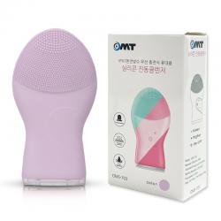 오엠티 무선충전식 얼굴 세안 브러쉬 마사지기 클렌저, 퍼플, OMS-703