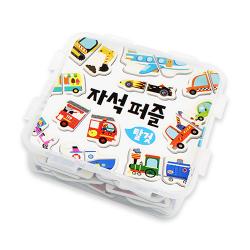 타이거 자석 퍼즐 탈것 1개 15피스