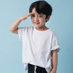 바오밥나무 아동용 언발트임 싱글 티셔츠