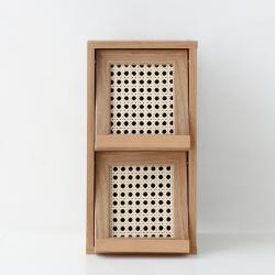 마켓비 BENTAN 미니수납장 2문 세로형 NFM4221RT, 혼합색상