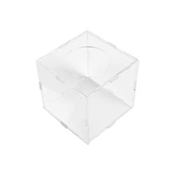 아크릴 추첨함 응모함 모금함 박스 원형타공형 대형 20 x 20 x 20 cm, 단일색상, 1개