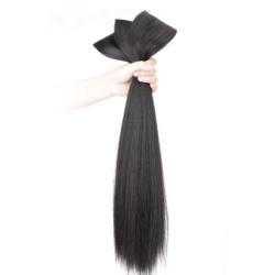 뿌이뿌이가발 붙임머리 부분 생머리 피스가발 60cm 네추럴블랙 3개