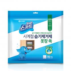 스카트 사계절 습기제거제 옷장 쏙 15p, 30g, 1개