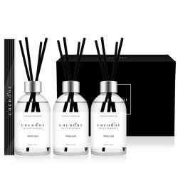 코코도르 화이트라벨 디퓨저 200ml x 3p + 리드스틱 20p 선물세트, 1세트, 바다보고싶어