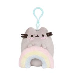 매직캐슬 푸쉰고양이 무지개 가방고리, 혼합색상, 11.5cm
