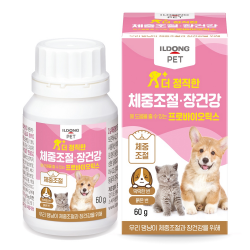 일동펫 반려동물 더 정직한 체중조절 장건강 프로바이오틱스 60g, 1개, 유산균