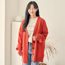 여성용 라인즈 루즈핏 가디건