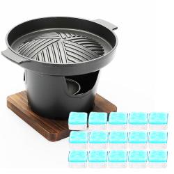 뉴비아 싱글 미니화로 Newvia Mb1000 + 고체 연료 30g X 15p 17 X 17 X 2.0 Cm 1세트