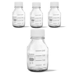 눈금 유리병 4개 250ml