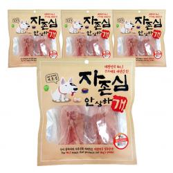 자존심 강아지 안상하개 닭고기 소프트 슬라이스 건조간식 200g, 4개, 닭