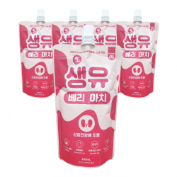 마이베프 반려동물 생유 베리 마치 신장건강 펫밀크 200ml 크랜베리맛 5개
