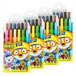 지구화학 뽀로로 미니 색연필, 4개, 12색