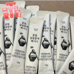 꿀벌 달콤함에 빠지다 사양벌꿀 허니 꿀스틱 천연 짜먹는꿀 답례품 100포/60포, 60포