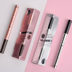 몬드로우 리퀴드 점막 아이라이너 브라운 블랙 1ml ( 지워지지않고 번짐없는 붓펜 안번지는 번지지않는 붓 펜 아이라인너 워터프루프 ), 리퀴드 아이라이너 (블랙)