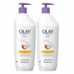 [Olay] 시어 버터와 비타민 E와 B3 20.2 온스와 올레이 끄다 바디 로션 울트라 수분 (2 팩), 단일상품