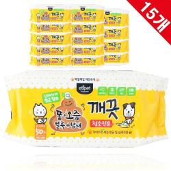 반려가정 청결관리 똥오줌 청소티슈 15P 강아지세제티슈
