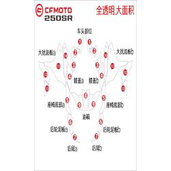 긁힘방지스티커 이제 봄 무드 250SR 부품 계기 생선뼈 차량용스티커 연료 탱크 꽃 시트지 미끄럼방지 2172520639, 한세트 가져가다 천천히 정돈함