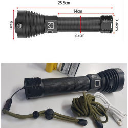 울브스 써치라이트급 15000루멘 XHP90 X10 LED랜턴 손전등, 1개, 본품
