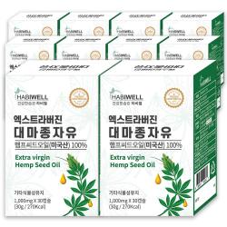 하비웰 미국산 유기농 대마종자유 1000mg X 30캡슐, 10박스