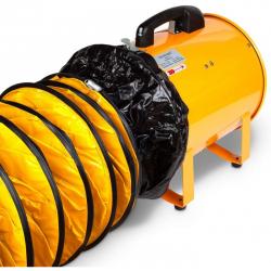 neverest PAF 12”휴대용 환기 팬 유틸리티 송풍기 (16 피트 덕트 호스 포함) 2300 cfm 3300 rpm 373 pa