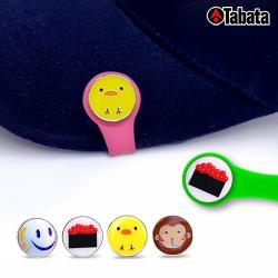 바로골프 실리콘 클립과 귀여운 골프 볼마커 GV0883, 핑크클립+스마일볼마커